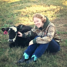 Picture of dolly the calf and crazy cow lady